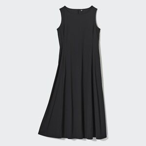 Sleeveless Dress AIRism Ultra Stretch Black Women Uniqlo